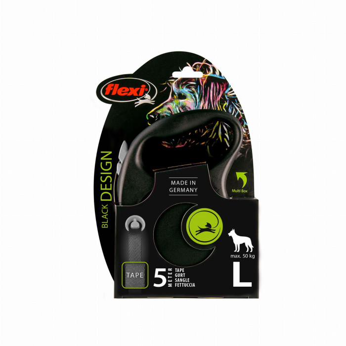 Flexi Black Design Taśma r.L Czarna 5mFL.803410